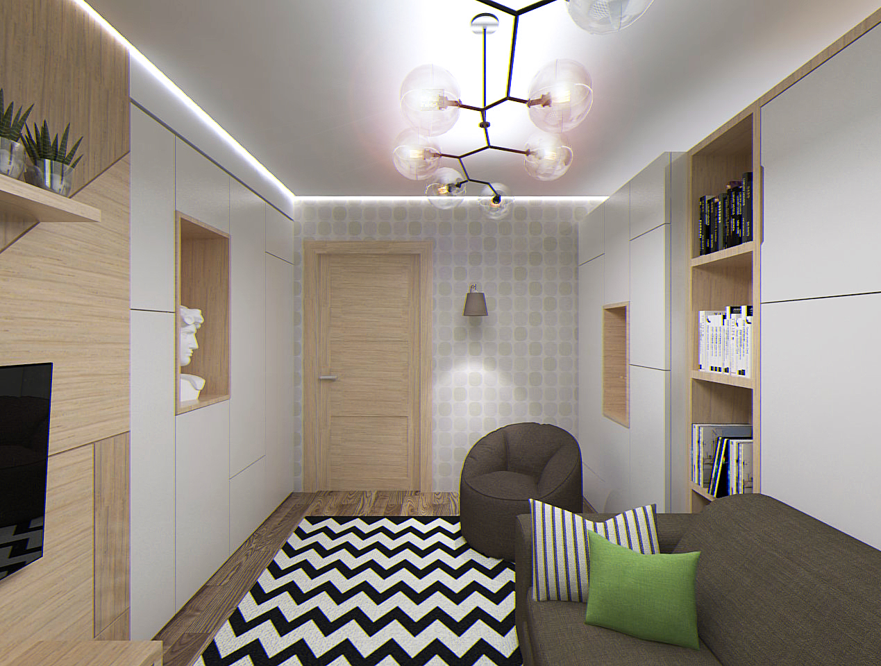 Интерьер квартиры 50 м.кв.